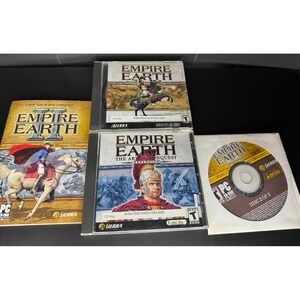 Vntg 2001 Empire Earth PC Game Lot Empire‎ Earth The Art of Conquest Expansion